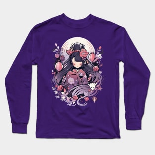 Lunar Geisha Doll Long Sleeve T-Shirt